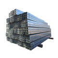 China supply Q195 low carbon black steel hot dip galvanized coating square tube/rectangular hollow tubular steel pipe